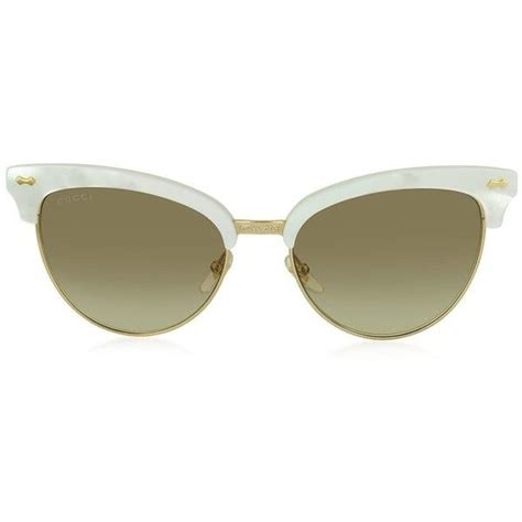 GUCCI Acetate Cat Eye Sunglasses GG4283/S White